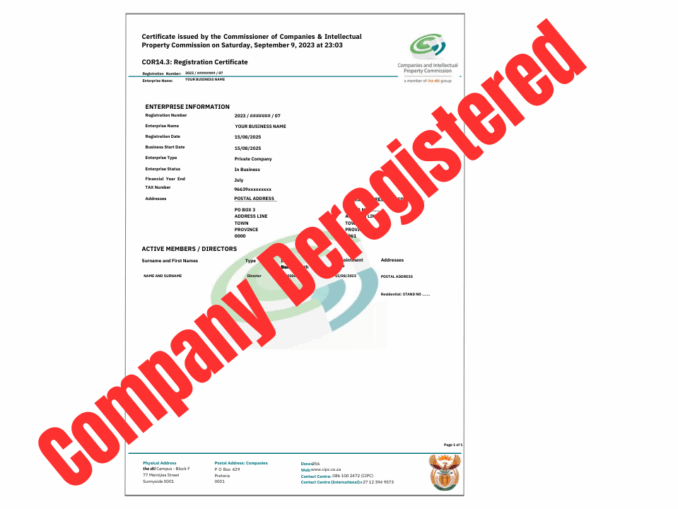Cipc Document Example Important CIPC Company Documents (Explained Simply) - The Organized ...